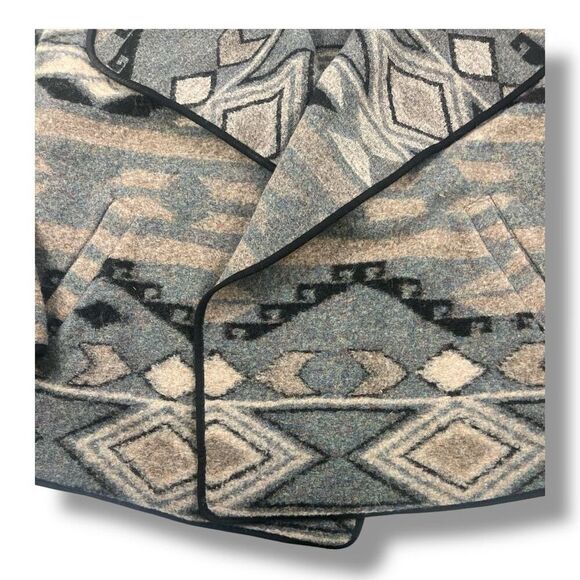 Powder River Outfitters Wool Blend Wester Aztec Jacket Size Large - Picture 6 of 6